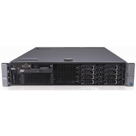 Server DELL PowerEdge R710, Rackabil 2U, 2 Procesoare Intel Six Core Xeon X5675 3.07 GHz, 48 GB DDR3 ECC Reg, 8 x 240 GB SSD